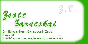 zsolt baracskai business card